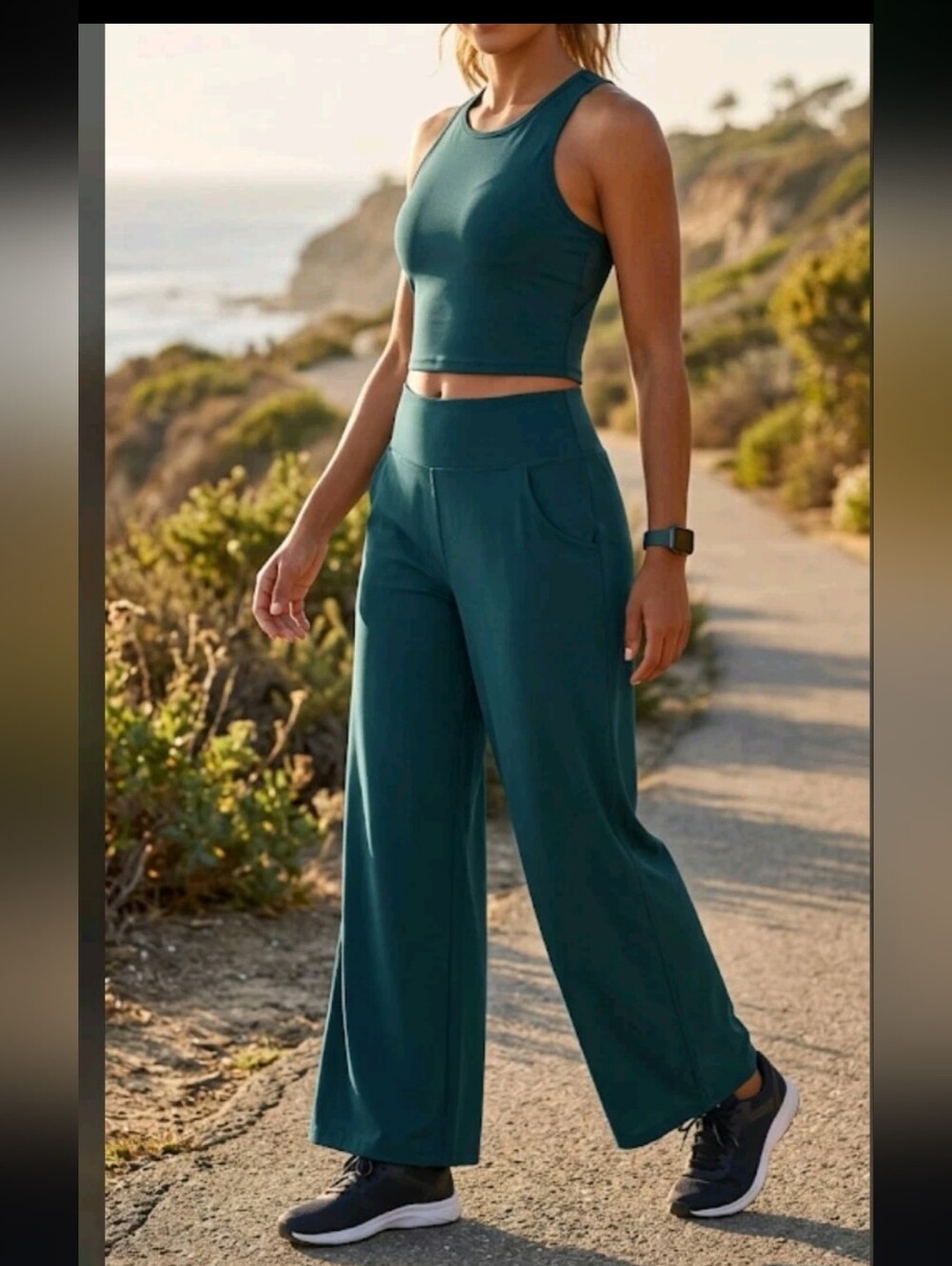 Halara High Waisted Rise Wide Leg Pants XL Athleisure Comfort #7777 - Picture 3 of 13